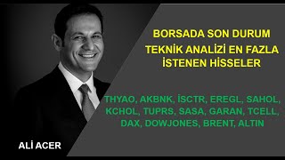 HAFTAYA BAŞLARKEN TEKNİK ANALİZİ EN ÇOK BEKLENEN HİSSELER THYAO EREGL AKBNK TUPRS KCHOL SASA [upl. by Pyne]