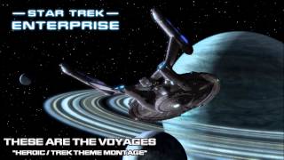 Star Trek Enterprise Music  Ending These Are The Voyages [upl. by Ainoet]