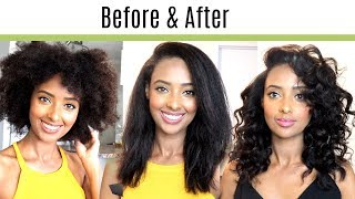 How I flat iron my natural hair to get it straight after 2 years [upl. by Creigh]