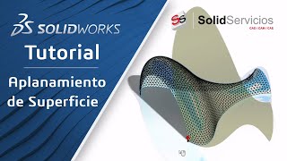 SOLIDWORKS TUTORIAL ➤ Aplanamiento de Superficie [upl. by Silma44]