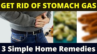 Get Rid of Stomach Gas Instantly  3 Simple Home Remedies  5 Minute Home Remedies [upl. by Broddy]