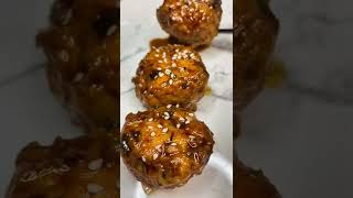 BOULETTES DE POULET CARAMÉLISÉES FAÇON YAKITORI 🤤 faizacooking shorts recette recipe foodie [upl. by Ettegdirb]