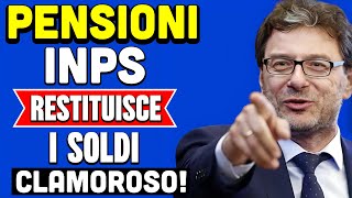 PENSIONI CLAMOROSO 👉 INPS RESTITUISCE I SOLDI STORICA SENTENZA ANNULLA TUTTO ECCO A CHI 💰 [upl. by Procter]