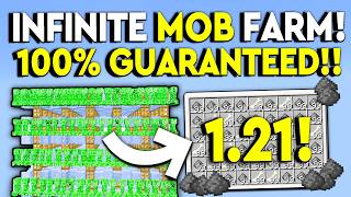 BEST INFINITE MOB FARM 121 Minecraft Bedrock  MCPEXboxPS4Nintendo SwitchWindows 10 [upl. by Whallon]