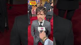 Just One Question With Peter Dinklage At The UK Premiere of “Cyrano” [upl. by Akissej]