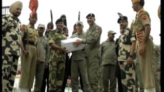 India Pakistan border guards exchange Eid sweets [upl. by Ressay798]