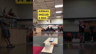 Cornhole Airmail Throws For 40200 A Bag cornhole airmail throwing challenge shorts sports [upl. by Ariait]