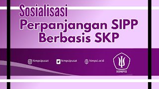 Sosialisasi SIPP berbasis SKP [upl. by Kcaj]