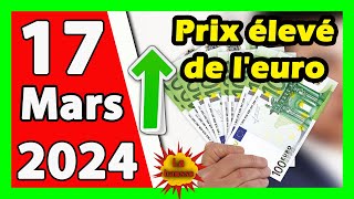 Prix deuro en algerie marché noir aujourdhui 17 Mars 2024 Taux de change Cours dollars devise [upl. by Hyacintha]