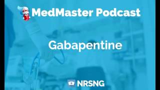 Gabapentine Nursing Considerations Side Effects and Mechanism of Action Pharmacology for Nurses [upl. by Adim]