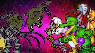 Dc2FNaF Sinner Springtrap VS Glamrock [upl. by Marmawke]