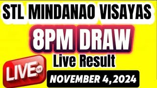 STL MINDANAO VISAYAS 8PM RESULT NOVEMBER 42024 [upl. by Attener]