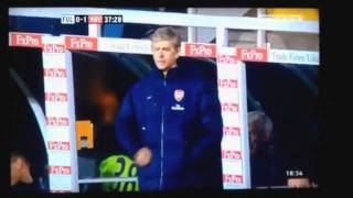 Arsene Wenger  Jacket Pocket FAIL Arsenal 12 Fulham [upl. by Robi]