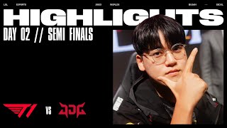 T1 vs JDG  FULL DAY HIGHLIGHTS  Semifinals Day 2  Worlds 2023 [upl. by Stedman27]