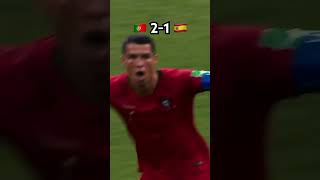 A hat trick for Cristiano Ronaldo Portugal vs Spain football shortvideo short [upl. by Assetnoc]