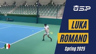 Luka Romano  Tennis Recruiting Video  Spring 2025 [upl. by Kiel506]