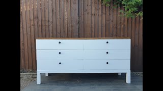 upcycling an MDF dresser  How to paint laminate wood [upl. by Lynn]