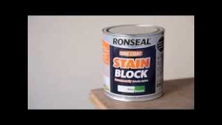 How to Cover Wall Stains with Ronseal Stain Block [upl. by Allcot]