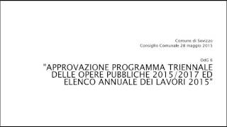 Approvazione programma triennale delle opere pubbliche 2015 2017 [upl. by Yleme]