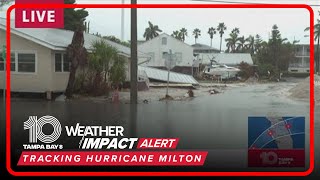 Coquina Beach starts to see flooding ahead of Hurricane Milton [upl. by Annunciata696]