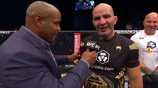 UFC 267 Glover Teixeira Octagon Interview  New UFC Light Heavyweight Champion [upl. by Flemings]