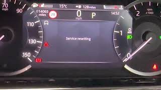 Range Rover Evoque step by step service warning light reset tutorial procedure [upl. by Ahsineg]