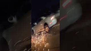 Biker watches a car DESTROY his parked motorcycle 😱 via dontfollowjackdukeemig [upl. by Luapnaej304]