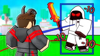 I Used KILLAURA Hack Against RANKED Players Roblox Bedwars [upl. by Shirlie]