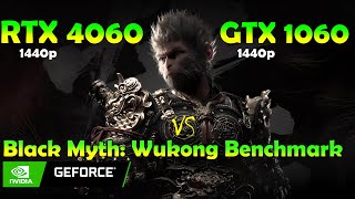 Black Myth Wukong  Benchmark  RTX 4060 amp GTX 1060 FPS TEST  i5 12400F  Only 1440p 2K [upl. by Doscher]