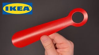 IKEA SNOSKYFFEL Metal 7quot Shoehorn closer look [upl. by Yendis]