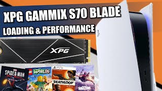 XPG GAMMIX S70 BLADE PS5 SSD Test 1 [upl. by Shaia]