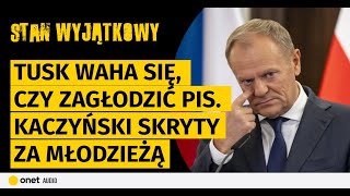 Tusk waha się czy zagłodzić PiS Kaczyński skryty za młodzieżą Solorz marionetką w wojnie o Polsat [upl. by Ynaffets602]