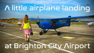 Brighton City  Shoreham Airport in a EuroFOX 912iS Rotax powered Microlight Aircraft [upl. by Hance714]