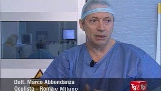 Laser per miopia astigmatismo e ipermetropia  Dr Abbondanza al Tg2 [upl. by Iain388]