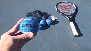 GAMMA BAG OF PRESSURELESS TENNIS BALL BLUE TENNIS BALL CUSTOMER REVIEW AND CLOSE UP LOOK [upl. by Kantos]