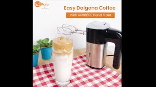 Dalgona Coffee in 5 minutes with AHX6600 Hand Mixer [upl. by Enilav]