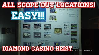 GTA Online Diamond Casino Scope Out Locations All Access Points and Points of Interest [upl. by Ehudd447]