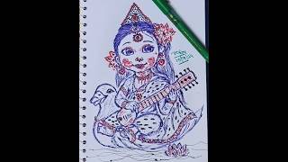 Saraswati debi puja Saraswati arati Saraswati kichuri bhog Saraswati mantra Saraswati devi song sa [upl. by Molton940]