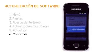 Tutorial SAMSUNG GALAXY Y Actualización de software Jazztel [upl. by Mchail842]