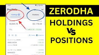 Zerodha Holding Stock Not Showing  Holding vs Positions in Kite App [upl. by Ingelbert]