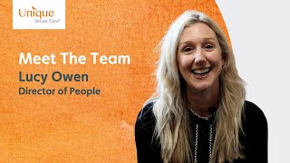 Lucy Owen  Director of People  Meet The Team  Unique Senior Care [upl. by Aholla249]