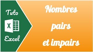 Les nombres pairs et impairs sur Excel et comment arrondir au nombre pair le plus proche [upl. by Ertnom202]