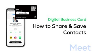 How to Share and Save Contacts with KeepTalk Digital Business Card [upl. by Trenna82]