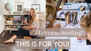 HOMESCHOOL ROUTINE 📚✨ keep the magic alive in learning  fun homeschooling ideas [upl. by Ahsinwad429]