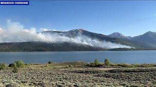 Interlaken Fire burning near Twin Lakes grows to 500 acres [upl. by Gearhart]