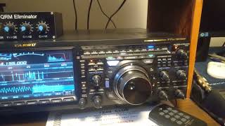 Yaesu FTDX101MP series split on the Radio the scope in waterfall [upl. by Dominique]