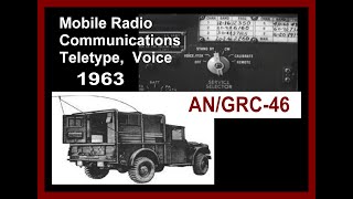 Vintage Radio Vacuum Tube Electronics 1963 Mobile Teletypewriter Military Communications ANGRC46 [upl. by Ahseim]