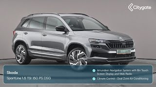 Skoda Karoq  SportLine 15 TSI 150 PS DSG  Citygate West London ŠKODA [upl. by Azirb]