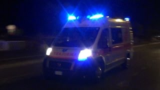 Ambulanza Croce Azzurra Riccione in arrivo sul target  Italian ambulance arriving on scene [upl. by Sheppard]