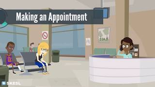 English Conversation Lesson 45 Making an Appointment [upl. by Adohr245]